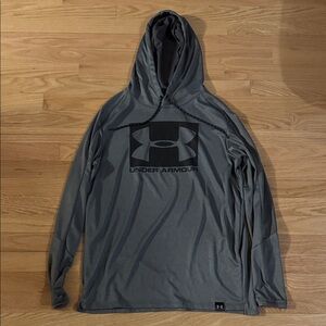 Under Armour Charcoal Pullover Hoodie L